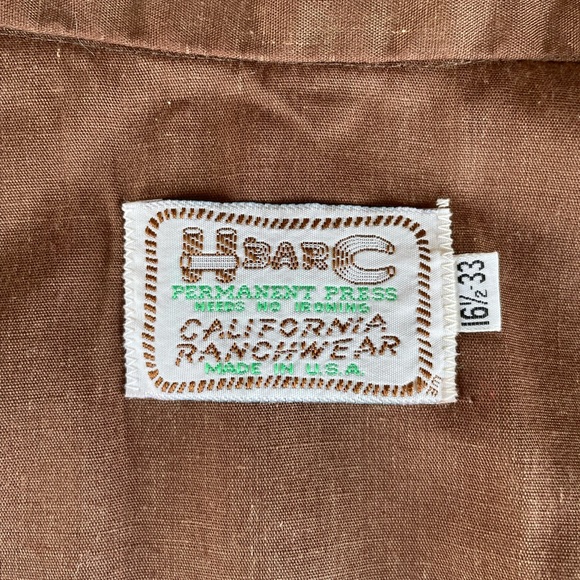 H bar C | 1970s California Ranchwear button down - Picture 7 of 7